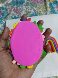 Handmade Flower &amp; Rainbow Mirror &amp; Earrings