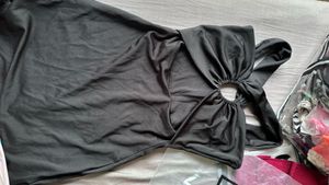 Stylish Black Halter Neck Dress