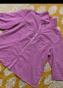 gingham printed shirt women’s