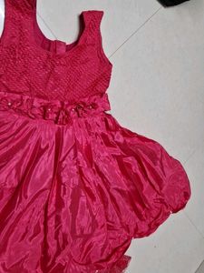 Knee length Elegant Pink Dress