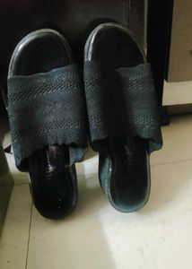 Stylish Black Slip-On Sandals