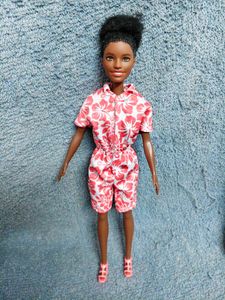 Barbie Doll Red Floral Playsuit