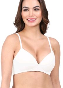 Classic White Padded Bra