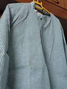 Striped Light Blue Kurta
