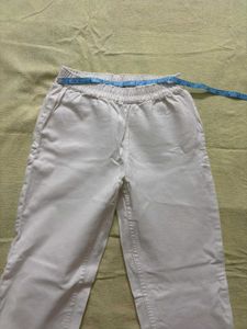 White Colored Women's Pants - Set of 2