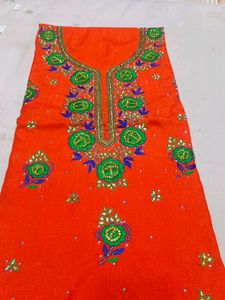 Orange SUIT With Green Bottom