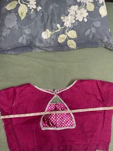 Pink Polka Dot Blouse (new)