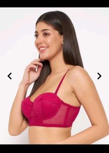 Solid Padded Full Cup Underwired Balconette Bra