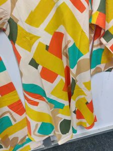Colorful Abstract Print Kurta Set