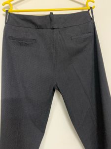 Van Heusen Dark Grey Striped Trousers