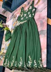 Green Party Gown
