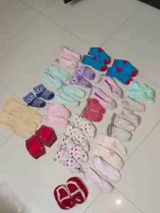 Baby Socks &amp; Knee Pads Bundle