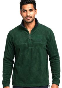 IZOD Green Fleece Half Zip Pullover