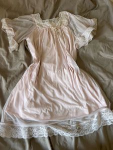 Vintage Pink Lace Nightgown