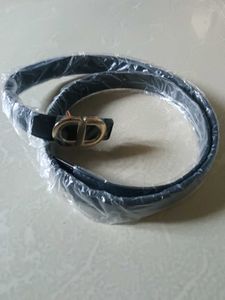 🇮🇹Stylish Black Belt with Gold Buckle
