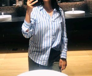 H&amp;M Striped Button-Up Shirt