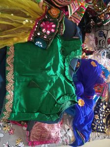 Embroidered Mirror Work Skirt