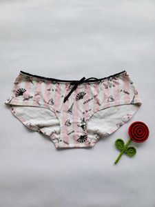 Cute Pink Striped Parisian Briefs