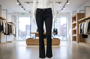Broadstar Black Flared Denim Jeans