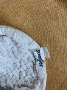 White Textured Halter Neck Crop Top