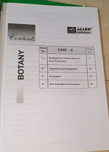 Allen botany modules for NEET ug Class 12 📖