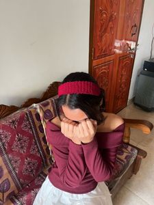 Red Knit Headband