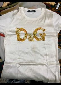 D&amp;G Satin Logo T-Shirt