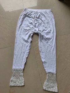 White Embroidered Salwar Pants