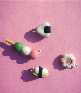 Miniature Sushi &amp; Dango Japanese Food Charms