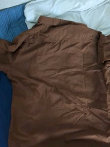 ether Classic Brown Men's Button-Up Shirt size 40