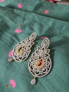 Soni Sapphire - AD big dangler studs