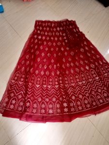 Party Wear Lehna Material Combo