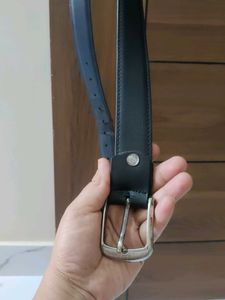 Stylish Black Leather Belt