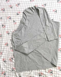 Chic Gray Bodycon Dress full sleeves