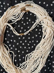White Beaded Necklace
