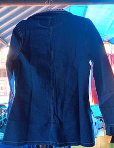 long Denim Jacket women ( free size upto M)