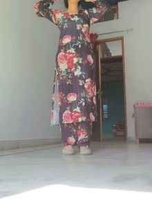 Floral 3d printed Kurta and trouser