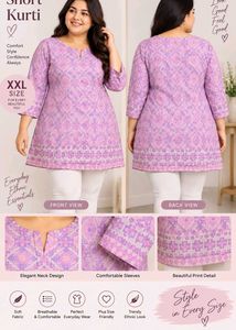 Short Kurti With Elegant Neckline