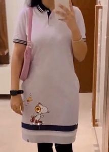 Cute Graphic Print Dress