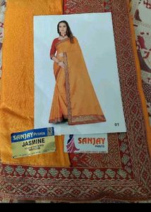 New Yellow Saree