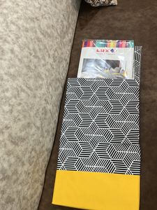 lux bed sheet king size in yellow and black colour