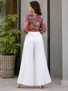 festive embroidery handmade Palazzo(size28to