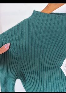 Long ribbed top cum dress