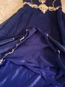 Gown Navy Blue Color For 8-10years
