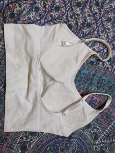 Comfy White Bralette Top