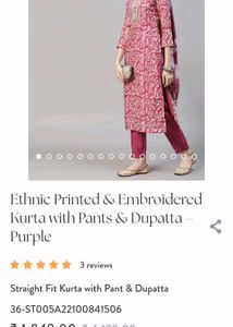 Pink Kurta Set with Dupatta