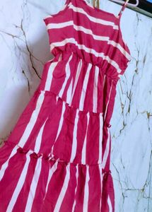 Striped Ruffle Dress