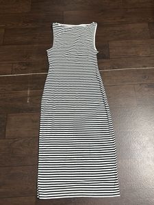 Striped Sleeveless Maxi Dress