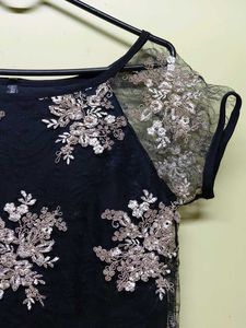 Elegant Lace Overlay Dress
