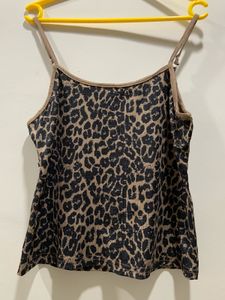 Leopard Print Ribbed Cami Top 🐆✨